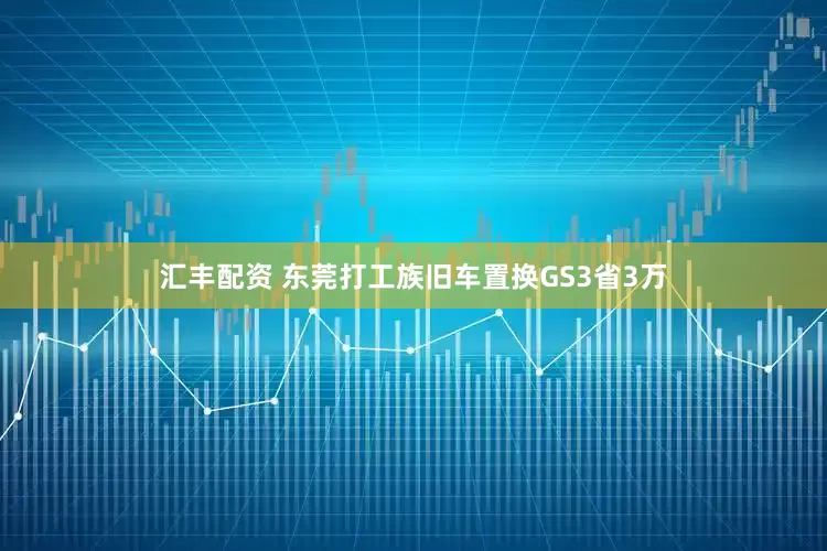 汇丰配资 东莞打工族旧车置换GS3省3万